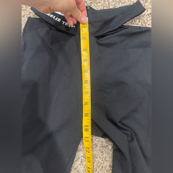 Amelie Teje Zip Up Cut Out Black Pants - Picture 6 of 9